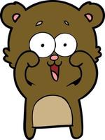 Vector bear character in cartoon style