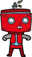 Vector robot character in cartoon style