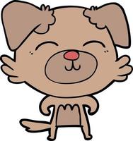 Vector dog character in cartoon style