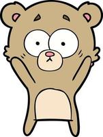 Vector bear character in cartoon style