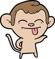 Vector monkey character in cartoon style