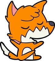 Vector fox character in cartoon style