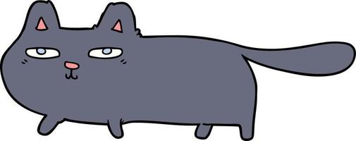 cartoon sly cat vector