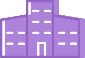 Wide purple building, illustration, vector, on a white background. vector