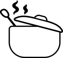 Restaurant soup, illustration, vector, on a white background. vector
