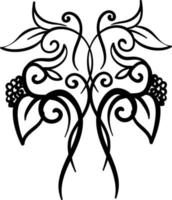 Decorative ornament, illustration, vector on white background.