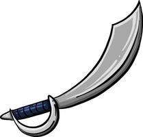 espada pirata, ilustración, vector sobre fondo blanco