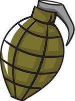 Small grenade ,illustration,vector on white background vector