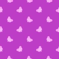 Minimal mouse head , seamless pattern on a pink background. vector
