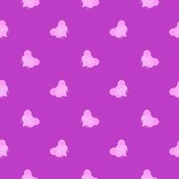 Minimal mouse head , seamless pattern on a pink background. vector