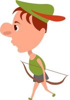 Robin Hood , illustration, vector on white background