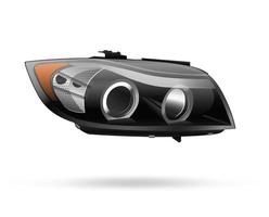 Vector illustration of car headlight block