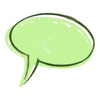 vector illustration Speech Bubbles Hand Drawn