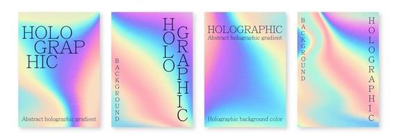 Multicolored bright background with iridescent tints of color. Holographic effect, color gradient transitions.1 vector