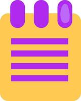 Science notes, illustration, vector on a white background.
