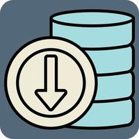Data base, illustration, vector, on a white background. vector