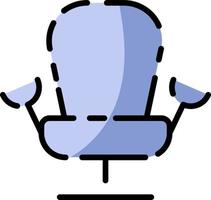 Ginecological chair, illustration, vector on a white background.