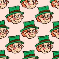 Irishman pattern , illustration, vector on white background