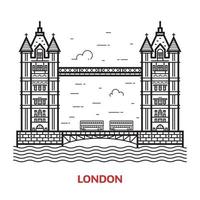 London Bridge Vector Illustration