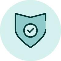 Protect icon, illustration, vector on a white background.