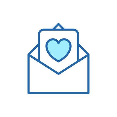 Valentine Day Love Postcard With Envelope. Care, Charity, Volunteering And Donate Concept. Love Message Linear Icon. Romantic Postcard Or Envelope Pictogram. Editable Stroke. Vector Illustration. 13733881 Vector Art At Vecteezy
