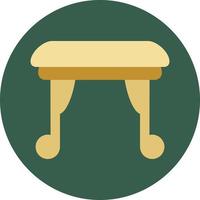 Retro stool, illustration, vector, on a white background. vector