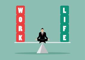 Work life balance concept vector