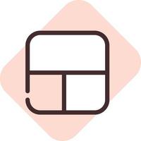 App layer, illustration, vector on a white background.