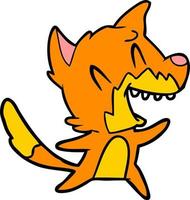 Vector fox character in cartoon style