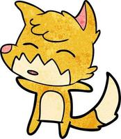 Vector fox character in cartoon style