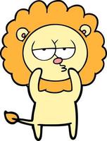 Vector lion character in cartoon style