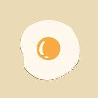 Sunny Side Upp Egg Illustration vector