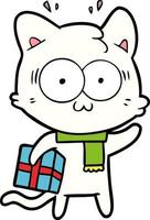 Vector cat character in cartoon style