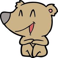 Vector bear character in cartoon style