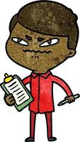 Vector man character in cartoon style