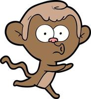 Vector monkey character in cartoon style