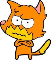 Vector fox character in cartoon style