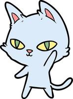 Vector cat character in cartoon style