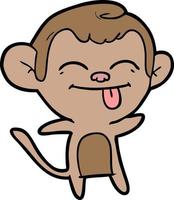 Vector monkey character in cartoon style