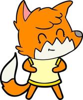 Vector fox character in cartoon style