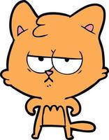 Vector cat character in cartoon style