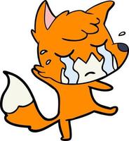 Vector fox character in cartoon style