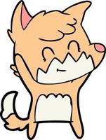 Vector fox character in cartoon style