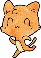 Vector cat character in cartoon style