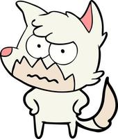 Vector fox character in cartoon style