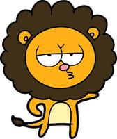 Vector lion character in cartoon style