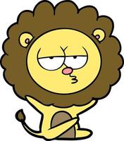 Vector lion character in cartoon style