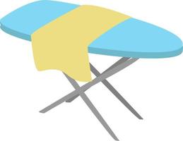 Ironing board, illustration, vector on white background.