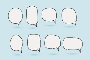 speech bubble  speech balloon for illustration and comic vector