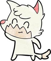 Vector fox character in cartoon style